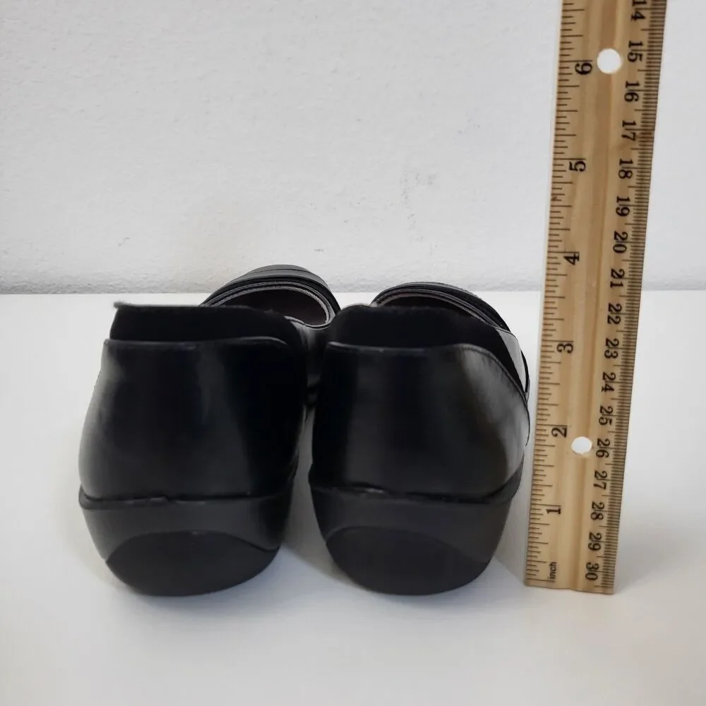LIFE STRIDE Indeed Flats Womens 8.5 Classic Black Comfort Shoes Office Career